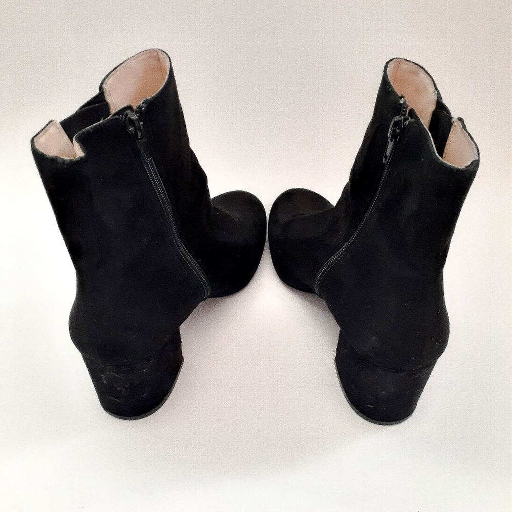 Nine West Suede Criss Cross Q Booties - Picture 6 of 6